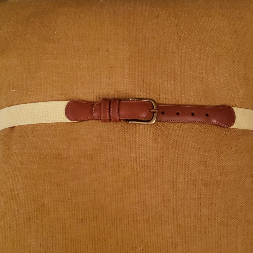 Men's Coach Linen Belt